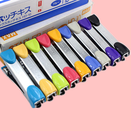 專業(yè)文具批發(fā)指南 日本MAX美克司HD-10迷你10號手握訂書機(jī)